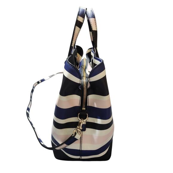 Kate Spade Evangelie Laurel Way Cruise Stripe Double Strap Shoulder Handbag - Picture 11 of 15